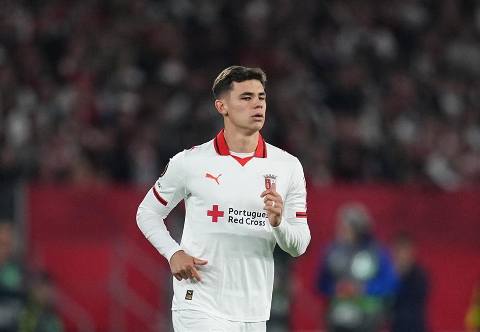 Archivo - Gabriel Moscardo en un partido con el Braga