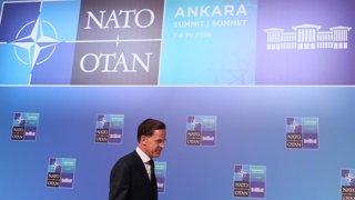 July 8, 2026, Ankara, Turkey: NATO Secretary General Mark Rutte  pictured during a press conference after the Defence Industry Forum during the head of states summit of the NATO (North Atlantic Treaty Organization) military alliance, Tuesday 07 July 2026,