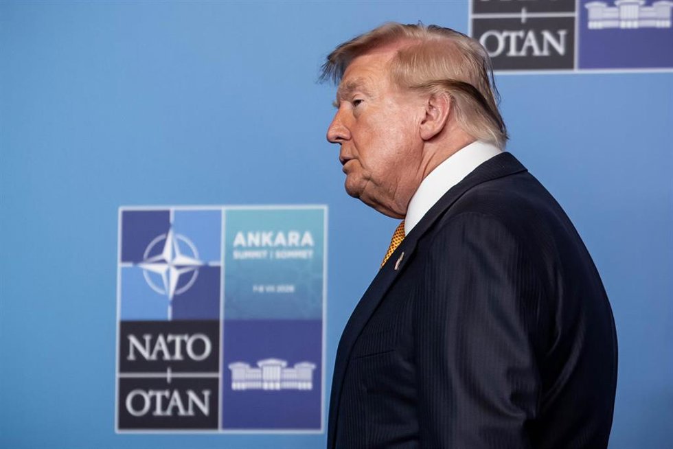 El presidente de Estados Unidos, Donald Trump, asiste a la cumbre de jefes de Estado y de Gobierno de la Organización del Tratado del Atlántico Norte (OTAN) en Ankara