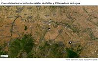 Controlados los incendios forestales de Galilea y Villamediana de Iregua (La Rioja)