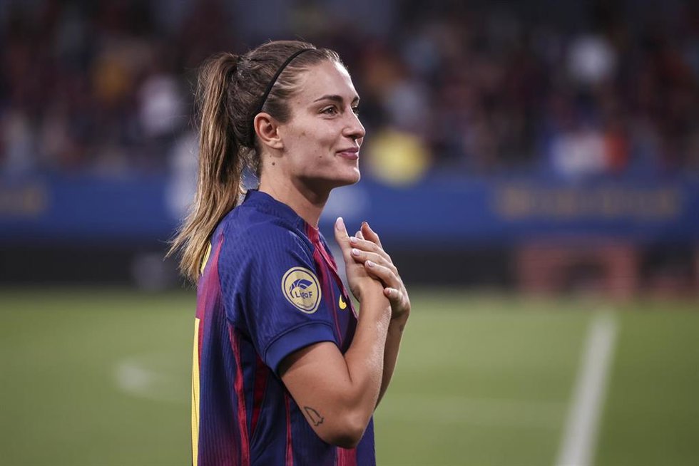 Archivo - Alexia Putellas en su despedida con el Barça Femení