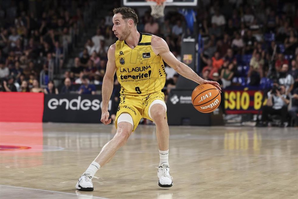 Marcelinho Huertas durante un partido de La Laguna Tenerife