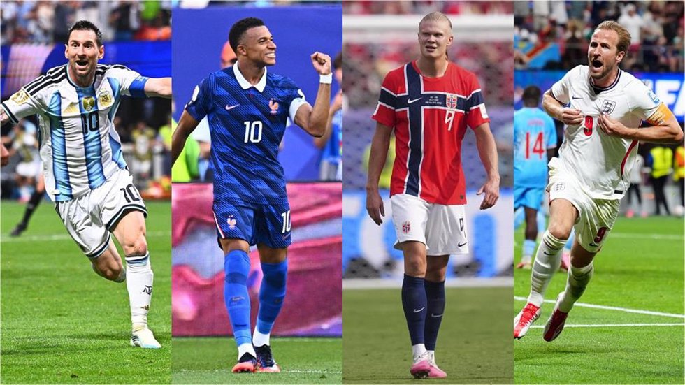 Messi, Mbappé, Haaland y Kane