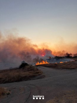 Incendio en Guimerà (Lleida)