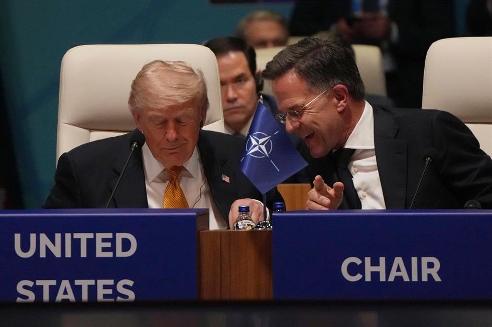 El presidente de Estados Unidos, Donald Trump, y el secretario general e la OTAN, Mark Rutte, durante la cumbre de la OTAN de Ankara