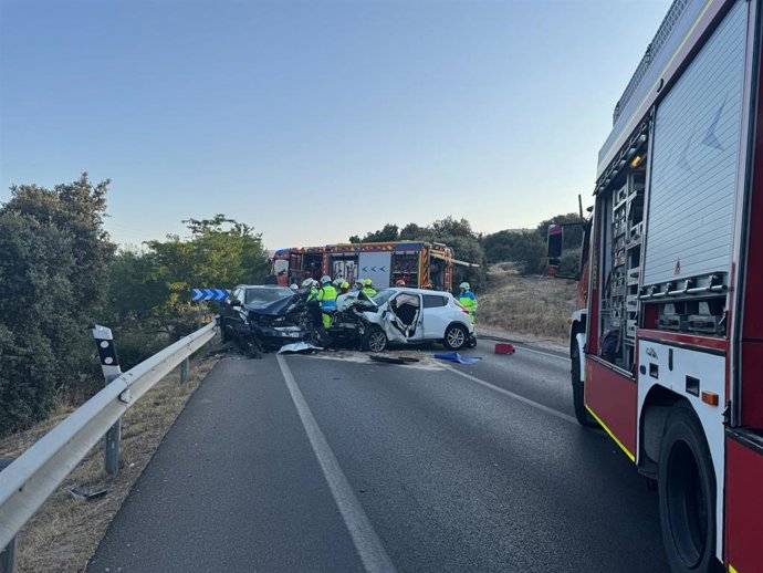 Accidente de tráfico en la M-601 en Collado Villalba