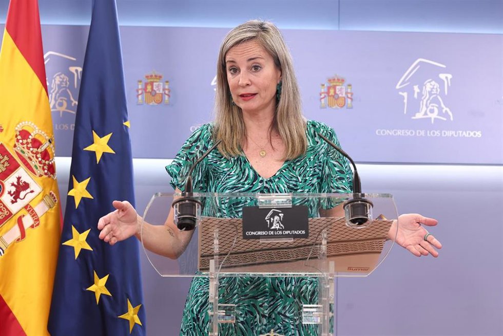 Archivo - La portavoz de Sumar en el Congreso, Verónica Martínez Barbero.