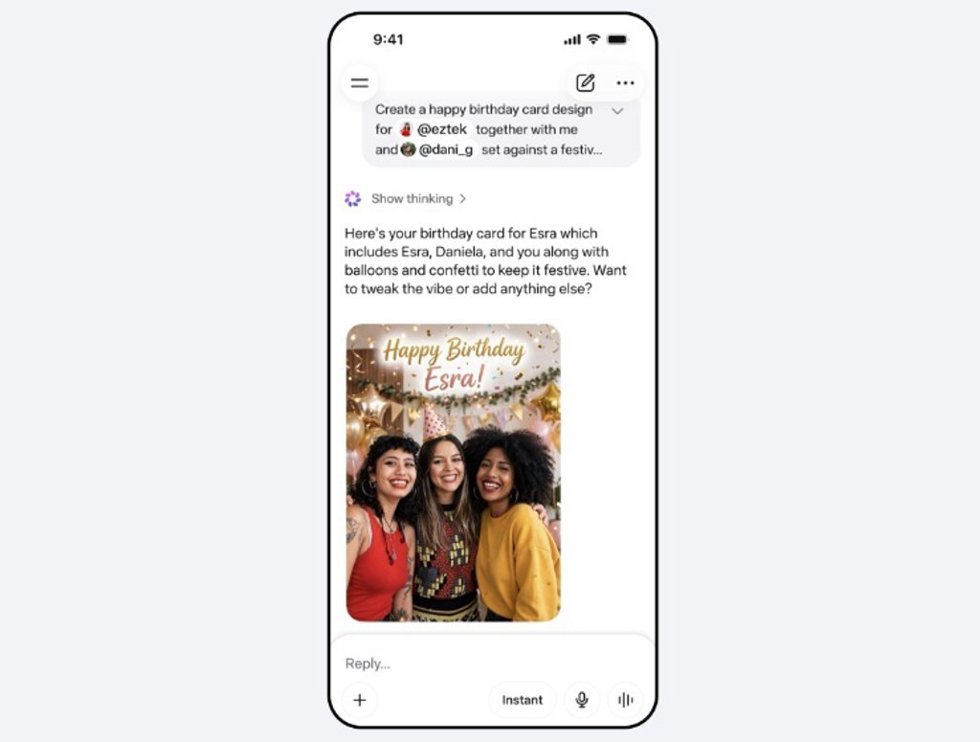 Uso de perfiles de instagram en Meta AI para generar nuevas imágenes