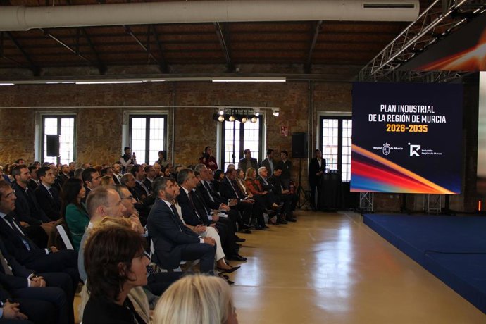 Presentación del Plan Industrial de la Región de Murcia 2026-2035, el pasado 2 de febrero