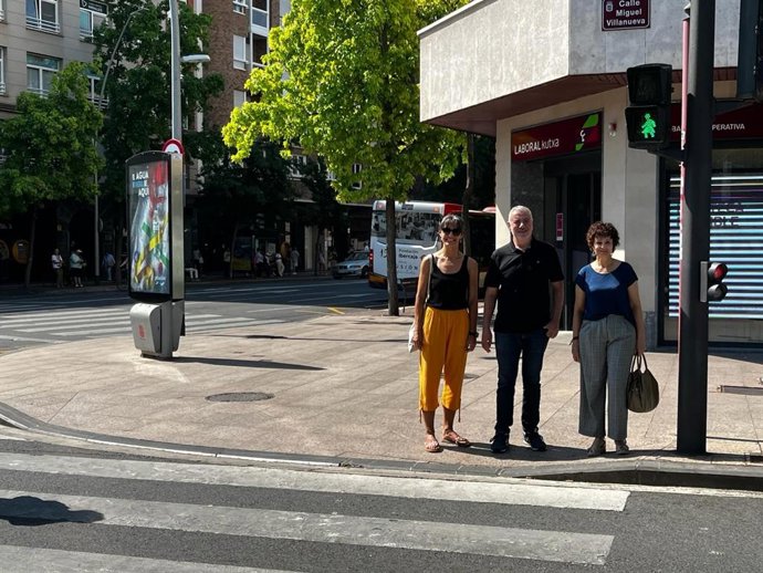 Logroño incorpora figuras de mujer en un semáforo para continuar haciendo visible la igualdad en el espacio público