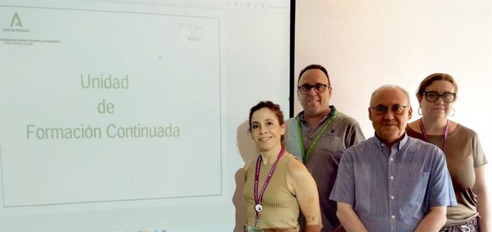 Los profesionales del equipo de la Unidad de Formación Continuada del Área Sanitaria Sur de Sevilla