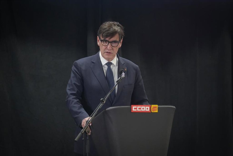 Illa durante la celebración del 50 aniversario de la Asamblea de Barcelona