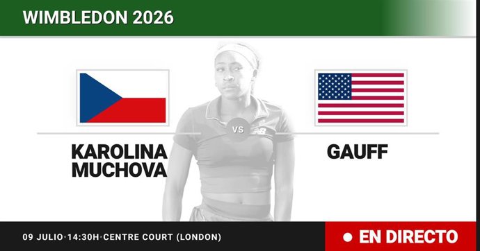 Karolina Muchova - Coco Gauff: resumen y estadísticas del partido de Semifinal de Wimbledon WTA