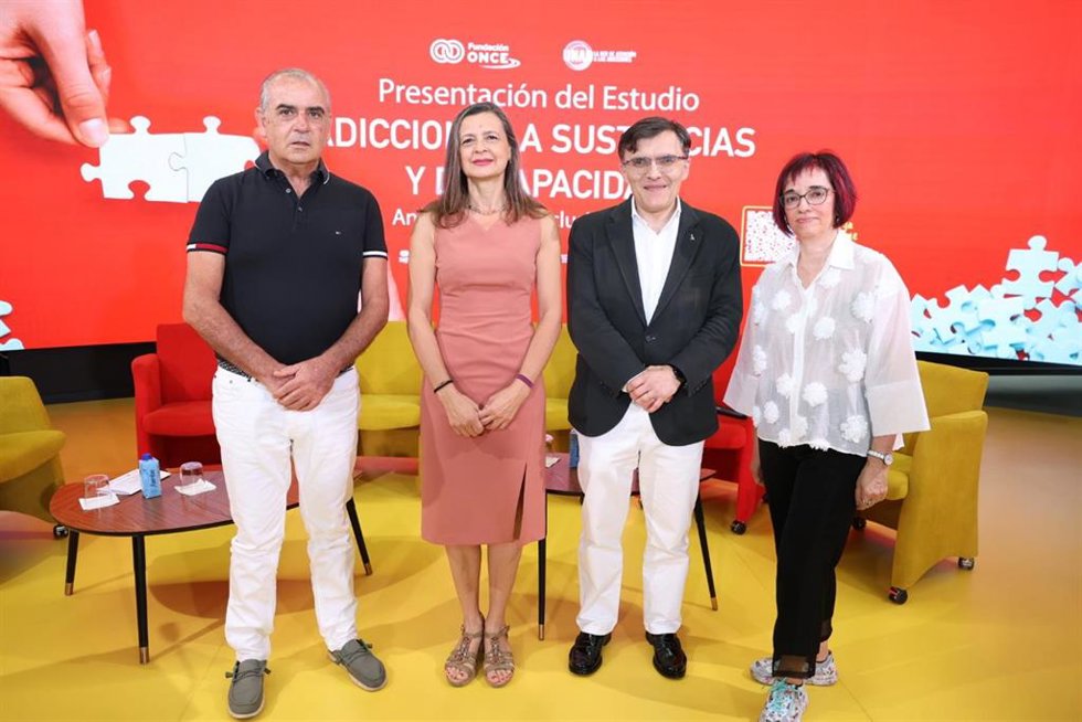 Presentación del estudio 'Adicciones a Sustancias y Discapacidad: Análisis para la Inclusión Laboral', de Fundación ONCE, Inserta Empleo y UNAD (Red de Atención a las Adicciones).