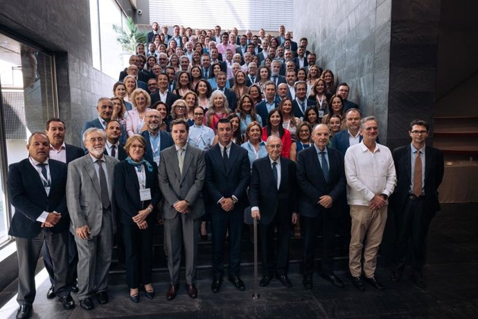Asamblea de las 45 Cámaras Oficiales de Comercio Españolas en el Extranjero (Camacoes), en conjunto con la red de 83 cámaras territoriales, en unas jornadas organizadas por la Cámara de España, en Madrid.