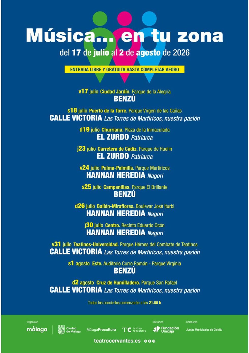 Cartel de 'Música... En tu Zona'