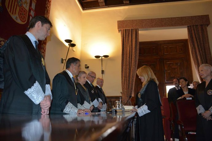 María José Rivas toma posesión como presidenta de la Audiencia Provincial de Granada.