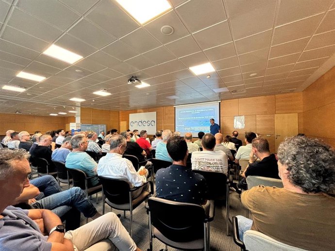 Jornada de prevención de riesgos laborales entre los trabajadores de la red de distribución eléctrica.