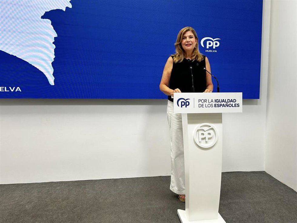La secretaria general del PP de Huelva, Berta Centeno.