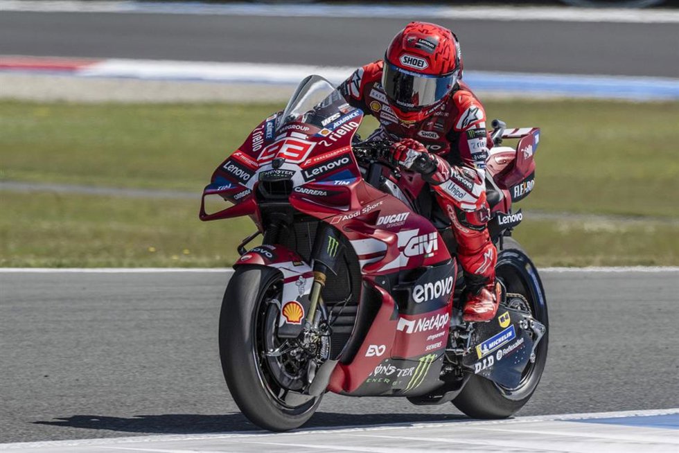 El piloto español de MotoGP Marc Márquez (Ducati), en el GP de los Países Bajos 2026. 
