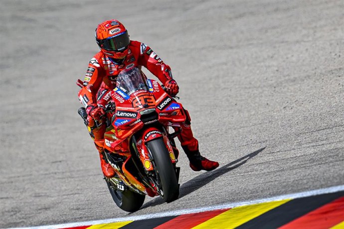 Archivo - El piloto español Marc Márquez en el GP Alemania 2025
