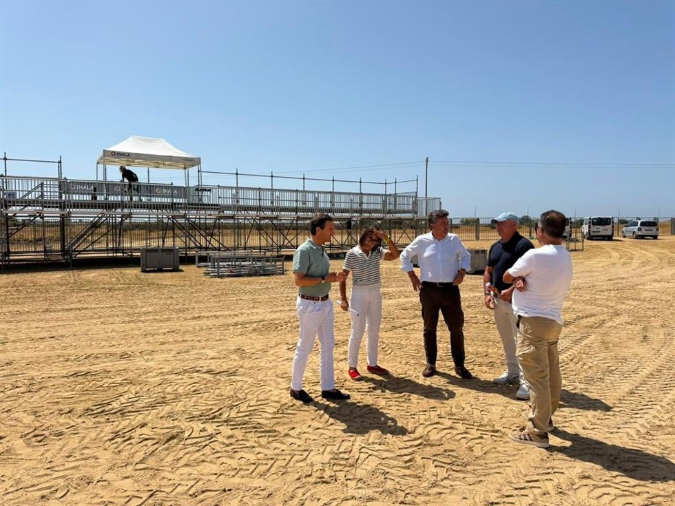 Visita a las instaciones del festival playa sonora de La Antilla.