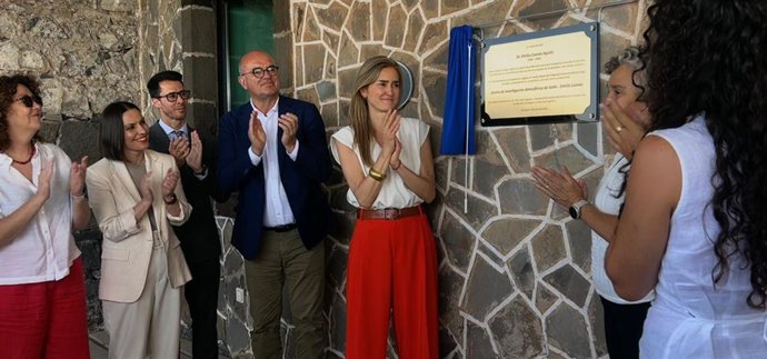 La ministra de Transición Ecológica del Gobierno de España, Sara Aagesen, asiste al acto de homenaje al científico español Emilio Cuevas, en el Centro de Investigación Atmosférica de Izaña, en la isla de Tenerife