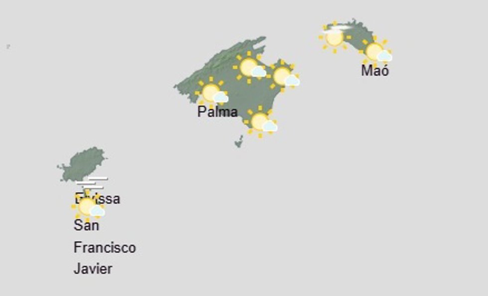 El tiempo hoy, viernes 10 de julio, en Baleares.