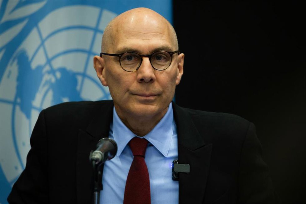 Archivo - El Alto Comisionado de la ONU para los Derechos Humanos, Volker Turk, durante una rueda de prensa en el marco de un viaje a México en abril de 2026 8archivo)