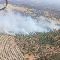 Controlado el incendio declarado en Santa Elena (Jaén), en un paraje próximo a la A-4