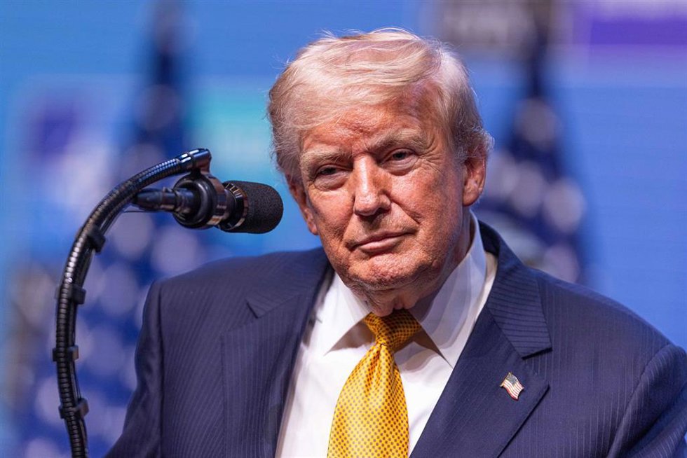 El presidente de Estados Unidos, Donald Trump, durante la cumbre de la OTAN en Ankara (Turquía).