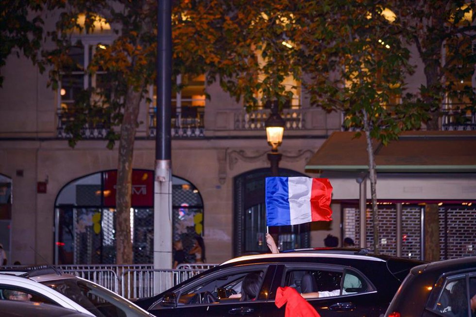 Fotografía de archivo de las celebraciones tras la victoria de Francia frente a Marruecos en los cuartos de final de la Copa Mundial de Fútbol de 2026