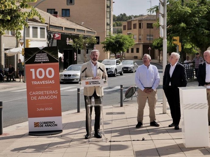 El Gobierno de Aragón invierte 15 millones de euros en renovar y mejorar la seguridad en 100 travesías.