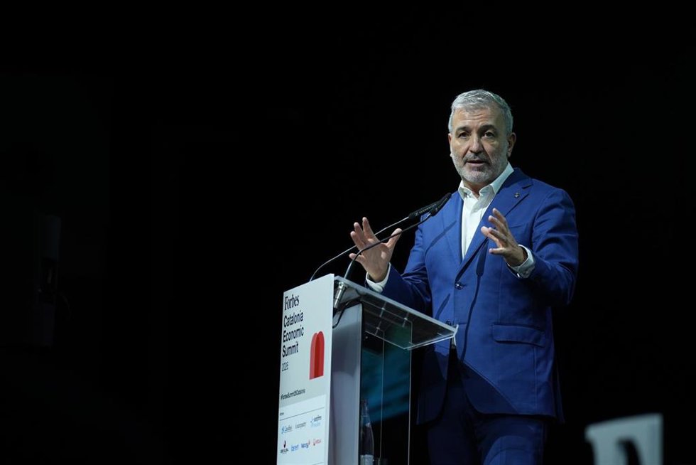 El alcalde de Barcelona, Jaume Collboni, durante el Forbes Catalonia Economic Summit