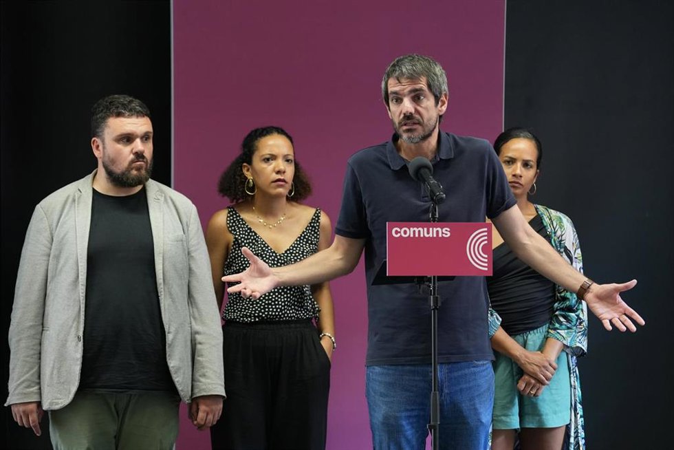Ernest Urtasun, en la rueda de prensa