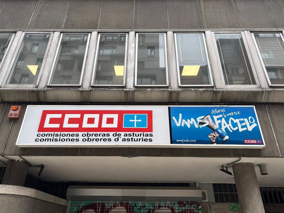 Archivo - Sede de CCOO Asturias. Edificio de CCOO Asturias.