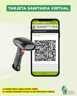 Tarjeta sanitaria virtual en Extremadura