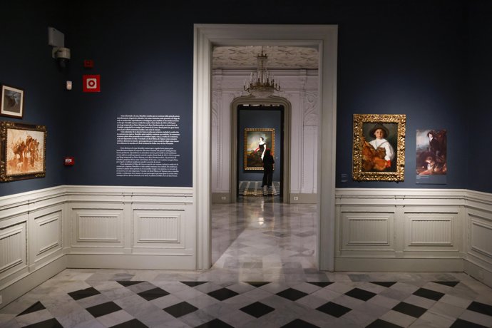 Archivo - Imagen del 23 de febrero de 2026 sobre los preparativos para coger los cuadros de Sorolla de la Hispanic Society of America, en el Museo de la Ciudad de València