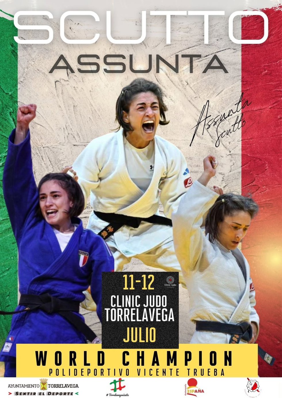 La campeona del mundo Assunta Scutto participará en el III Clinic Judo Torrelavega