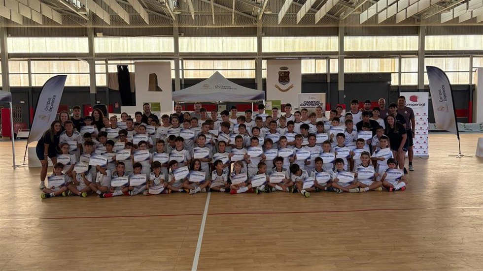 Clausura del Campus Experience de la Fundación Real Madrid en Torreperogil.