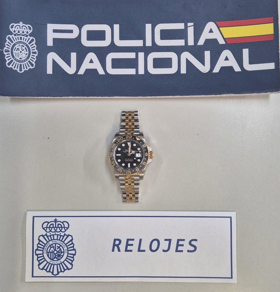 El reloj Rolex recuperado por la Policía Nacional.