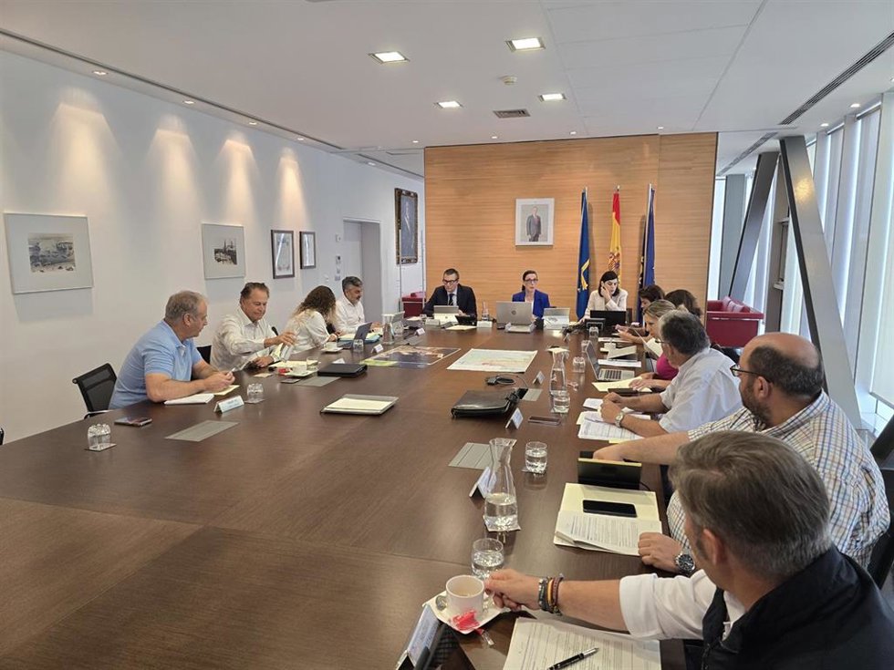 Reunión del consejo de administración de la Autoridad Portuaria de Gijón.