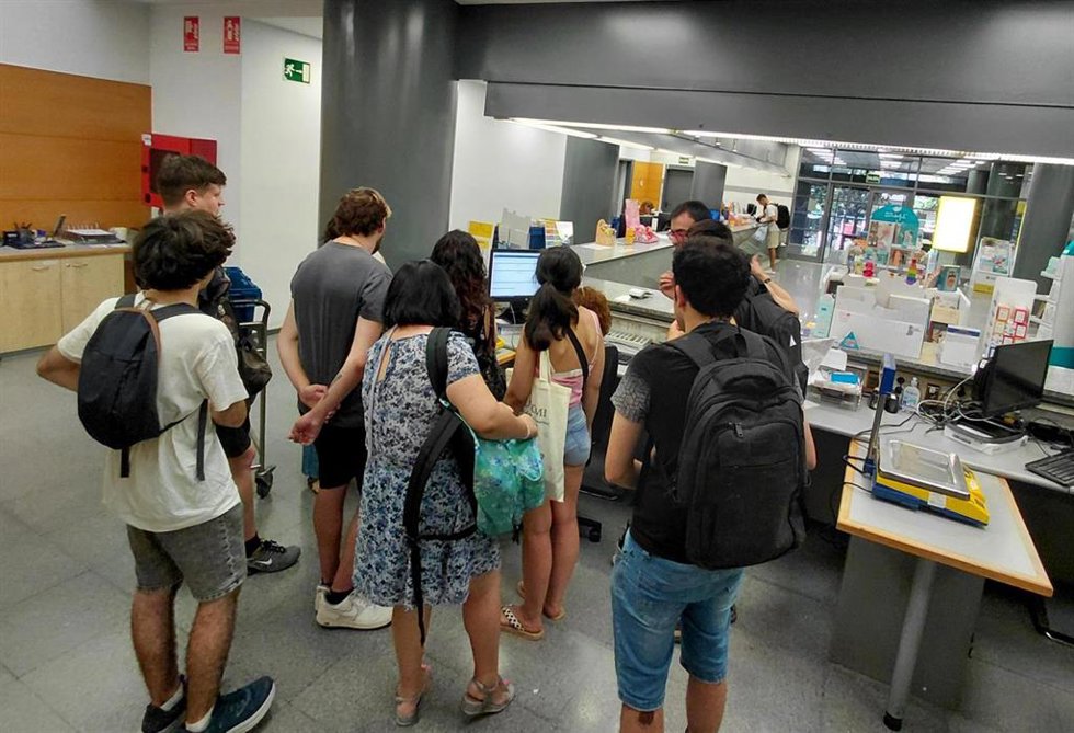 Un momento de la visita