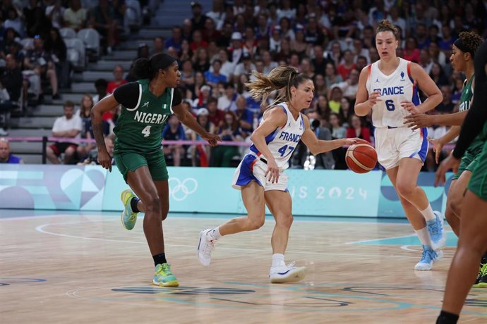 Archivo - Elizabeth Balogun, en un partido con la selección nigeriana.