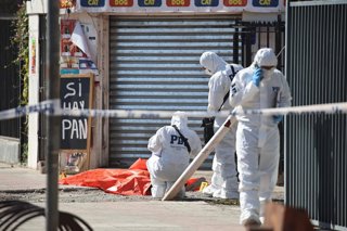 Santiago, 09 de Abril de 2026.  Asalto a funcionario de PDI de franco en Av Central con Los Pioneros en Pedro Aguirre Cerda con el resultado de un delincuente muerto y dos detenidos   Diego Martin/Aton Chile