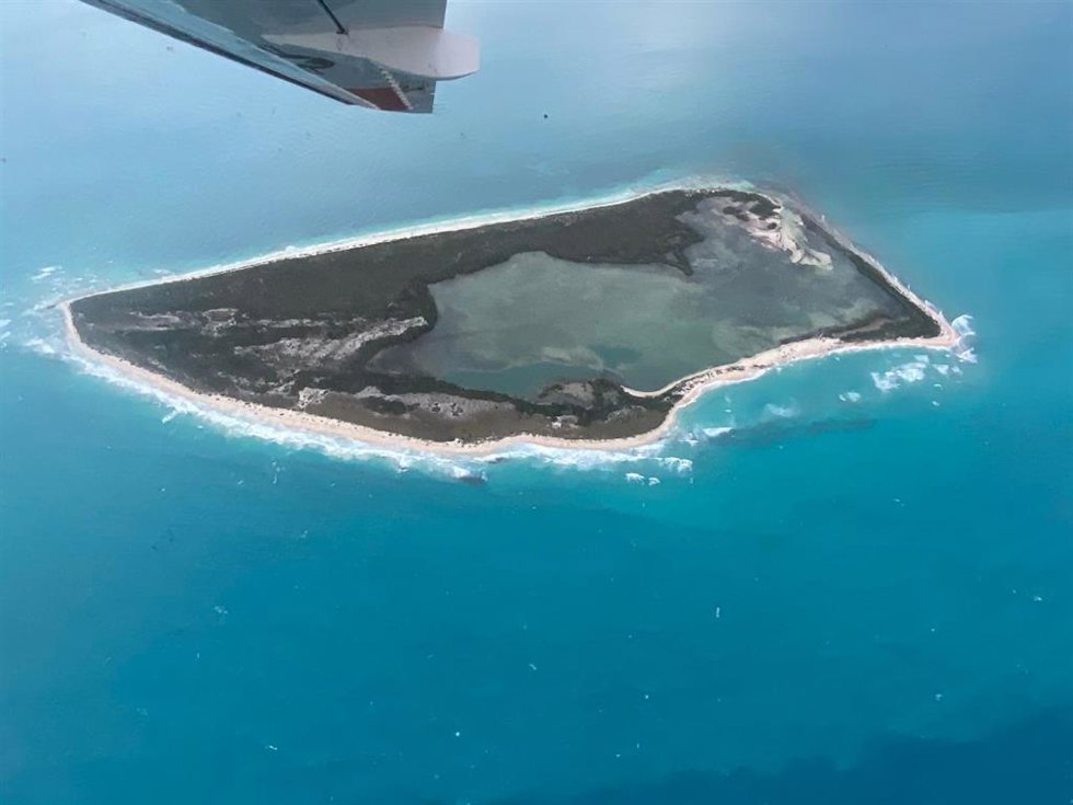 Archivo - Bahamas, vista desde avión