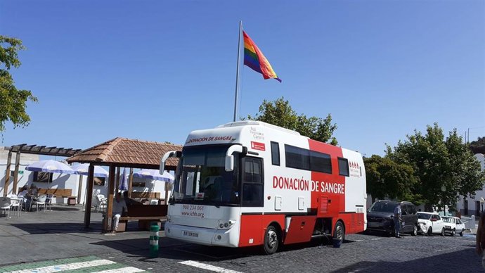 Unidad móvil de donación de sangre en Canarias