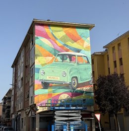 Uno de los nuevos murales