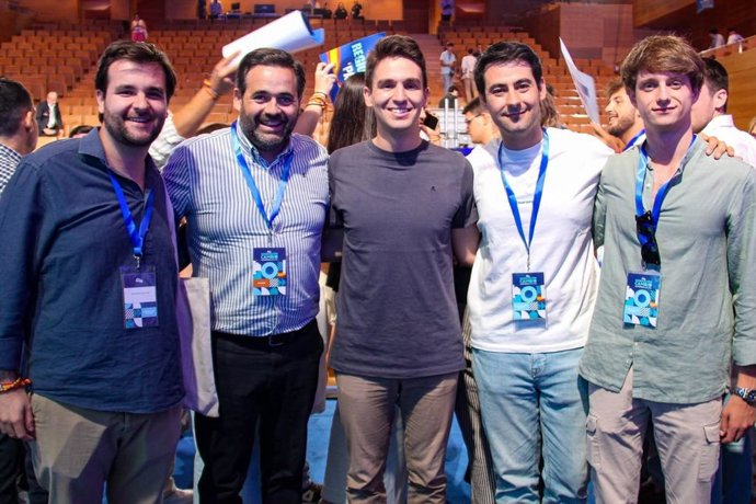 El presidente regional del PP, Paco Núñez, en el XVI Congreso Nacional de Nuevas Generaciones en Valladolid.