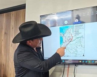 Archivo - El gobernador de Casanare, César Ortiz